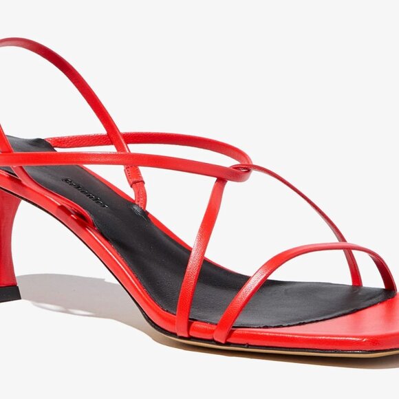 Proenza Schouler - Square Strappy Sandals - 60mm Red / 37